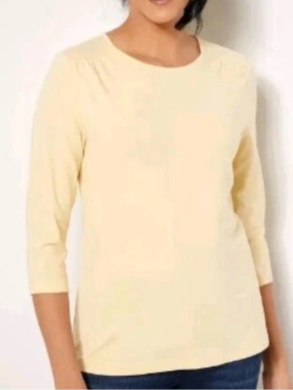 264. NWOT WOMENS DENIM + COMPANY XL DETAIL TOP